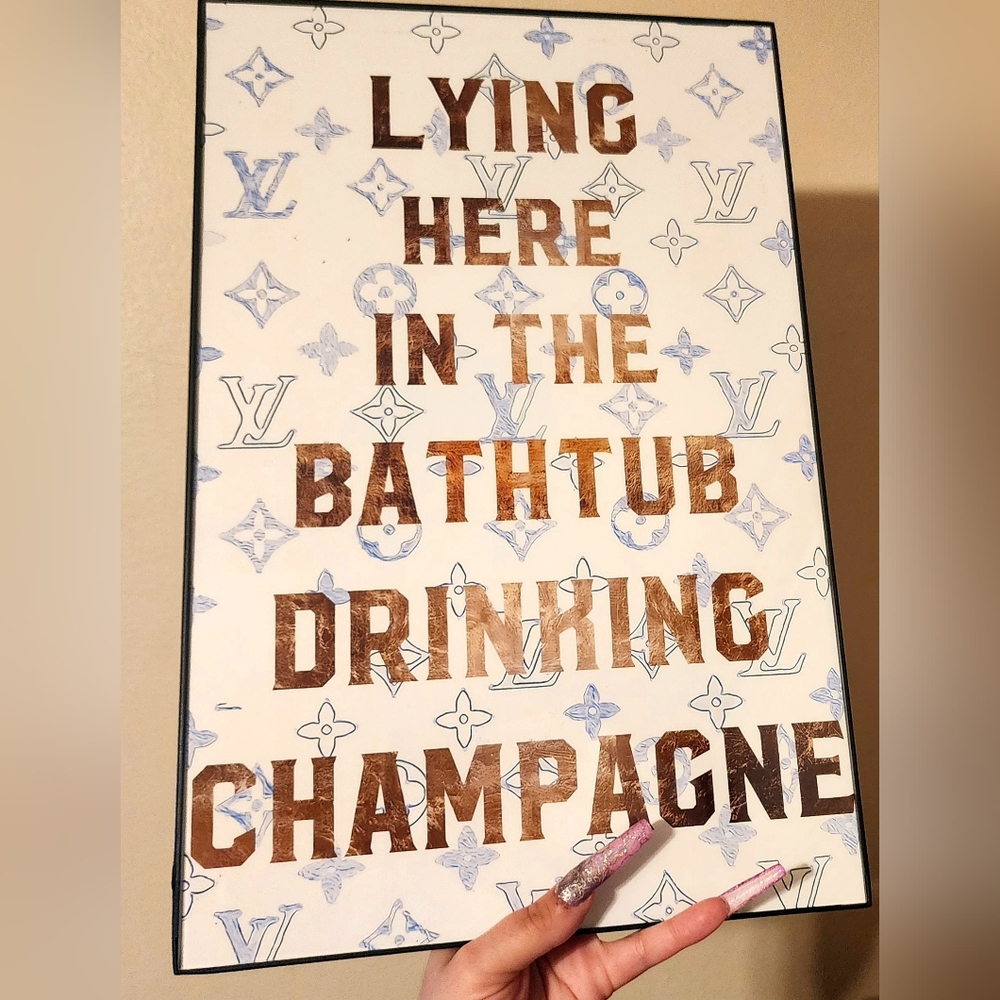 Designer inspired 11"x17 in Framed Wall Art